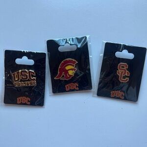 Trojans Enamel Pins - Cardinal & Gold Team Logo